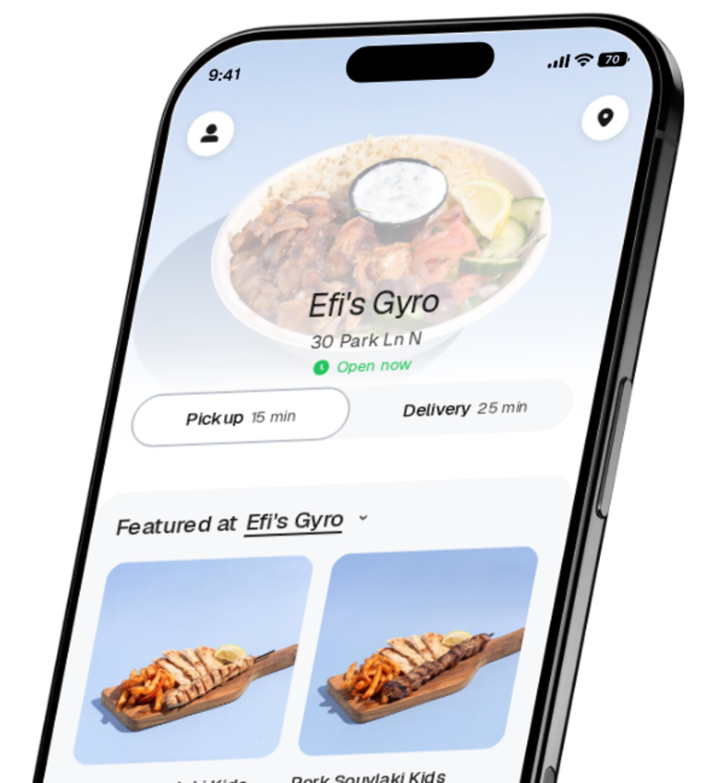 Efi's Gyro app preview