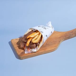 Half Beef And Lamb Gyro Wrap