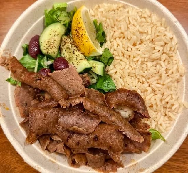 Beef & Lamb Rice Bowl.