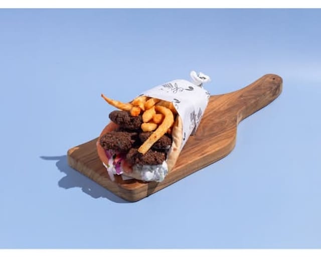 Half Falafel Gyro Wrap.