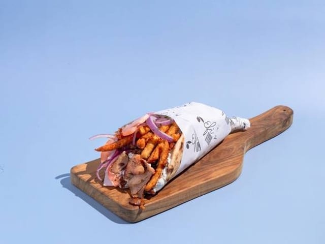 Shaved Pork Gyro Meat.