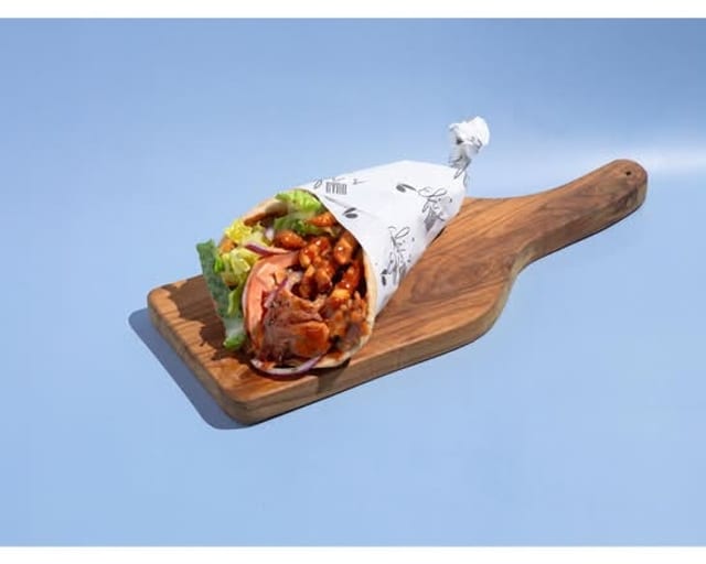 Half Efi's Gyro Wrap.