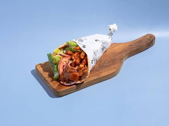 Half Efi's Gyro Wrap.