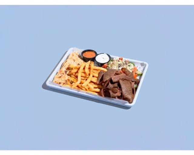 Beef And Lamb Kebab* Platter.