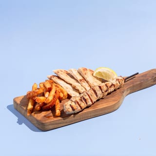 Chicken Souvlaki Kids Platter